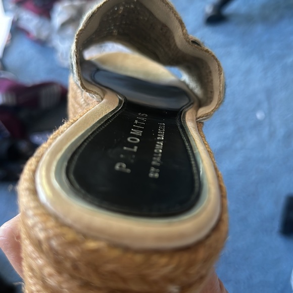 Paloma Barcela Palomitas size 40 platform wedge woven slides $185 espadrille - Picture 5 of 7